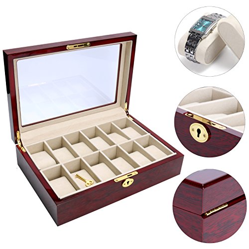 wooden watch organizer