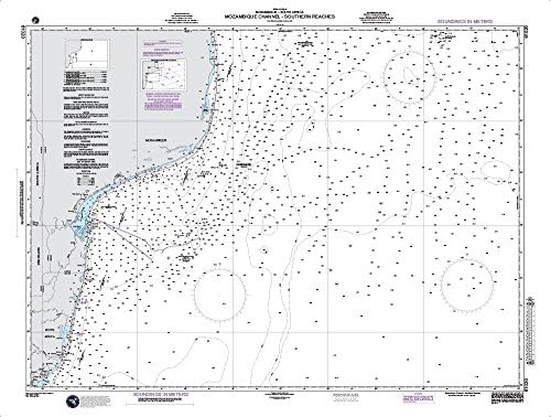 NGA Chart 61020: Mozambique Channel-Southern Reaches 49x36 (PAPER)