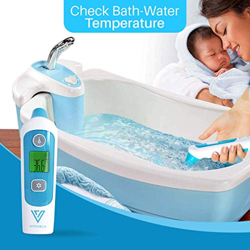 Digital Forehead and Ear Thermometer for Babies, Infants, Kids & Adults - FDA Approved Medical Grade Infrared Thermometer with Fever Alarm, Instant Accurate Reading and Memory Function