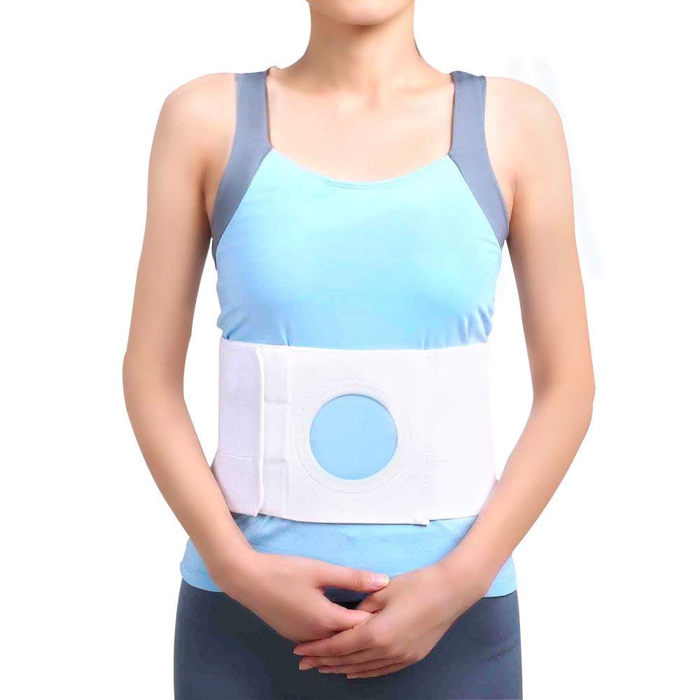 Unisex Ostomy Hernia Belt (Hole 3.14"), fit Right Side