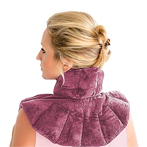Zen Therapy - Microwavable Neck Wrap for Therapy | Hot & Cold Neck Shoulder Pad | Soothes Muscle & Arthritis Pain | Neck Heat Pad for Aromatherapy, Minor Injuries, Swelling & Stress Relief