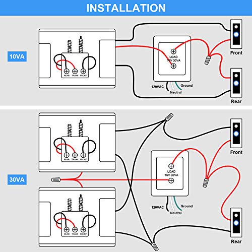 Doorbell Transformer, 16v 30va Compatible with Ring Video Doorbell Pro, Nest Hello Doorbell