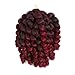 Pack of 3 Jamaican Bounce Crochet Hair Wand Curl Synthetic Hair Crochet Braids 8 Inch 20 Strands/Pack ELEGANT MUSES Afro Kinky Braiding Hair Extensions for Black Women (8