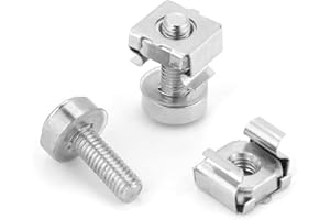 Cage Nut Mounting Screws Network Cabinet Rack 20pcs Assortment Kit for Server Shelves Mounting