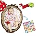 Baby Month by Month Stickers for Baby Girl & Boy | Unisex Milestone Stickers for Each Month [Set of 16]