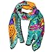 Wrapables Vibrant 100% Silk Long Scarf 51