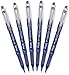 Pilot Precise P-500 Gel Ink Rolling Ball Pens, Extra Fine Point, Blue Ink, 6 Pens.