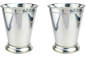 Prince of Scots 100% Pure Copper Mint Julep Cup with Pure Silver Plate (Set of 2)