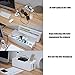Cable Management Box Cord Organizer Storage Box(8x4.2x4inches) for Covering and Hiding, Cables, Cords, USB Hubs - White