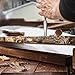 KPW Professional Wood Chisel Set with Wooden Presentation Box | Woodworking & Carving Tools with Chrome Vanadium Steel Blades & Walnut Handles | Lifetime Replacement | Ergonomically Designed |