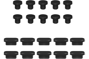 Hemobllo 10 Pairs Anti Dust Plug Type-C Jacks Silicone Waterproof Dustproof Protective for 3.5mm Laptop PC Android Phone