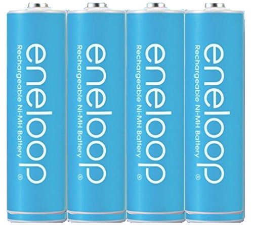 Eneloop CO-W35G-CPNQ Newest Version 4th Generation AA NiMH Pre-Charged Rechargeable Battery Blue Pack of 8