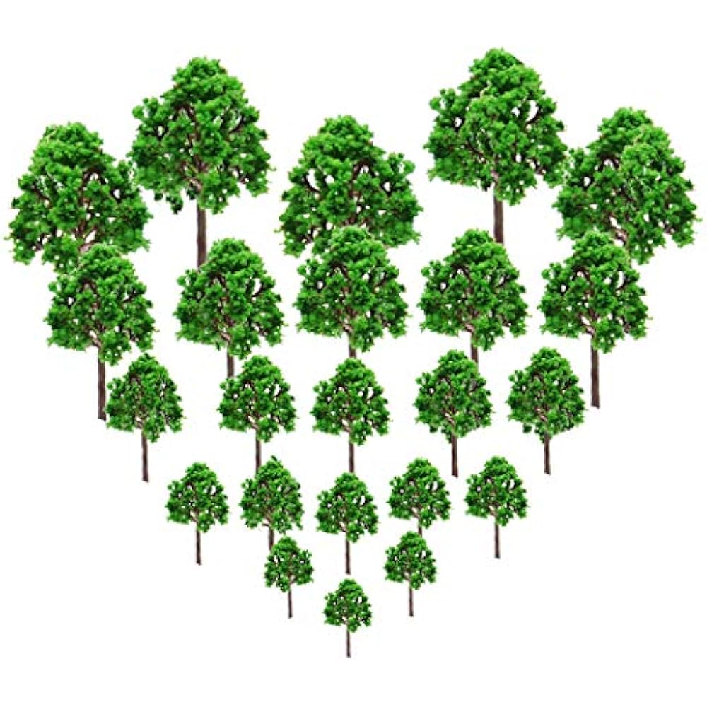 Download 23Pcs Model Trees Scenery Plastic Artificial Layout Rainforest Diorama, Building | eBay