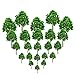 23Pcs Model Trees Scenery Model Plastic Artificial Layout Rainforest Diorama, Building Model Trees, Fake Trees for Projects Model Train Railways Architecture Landscape