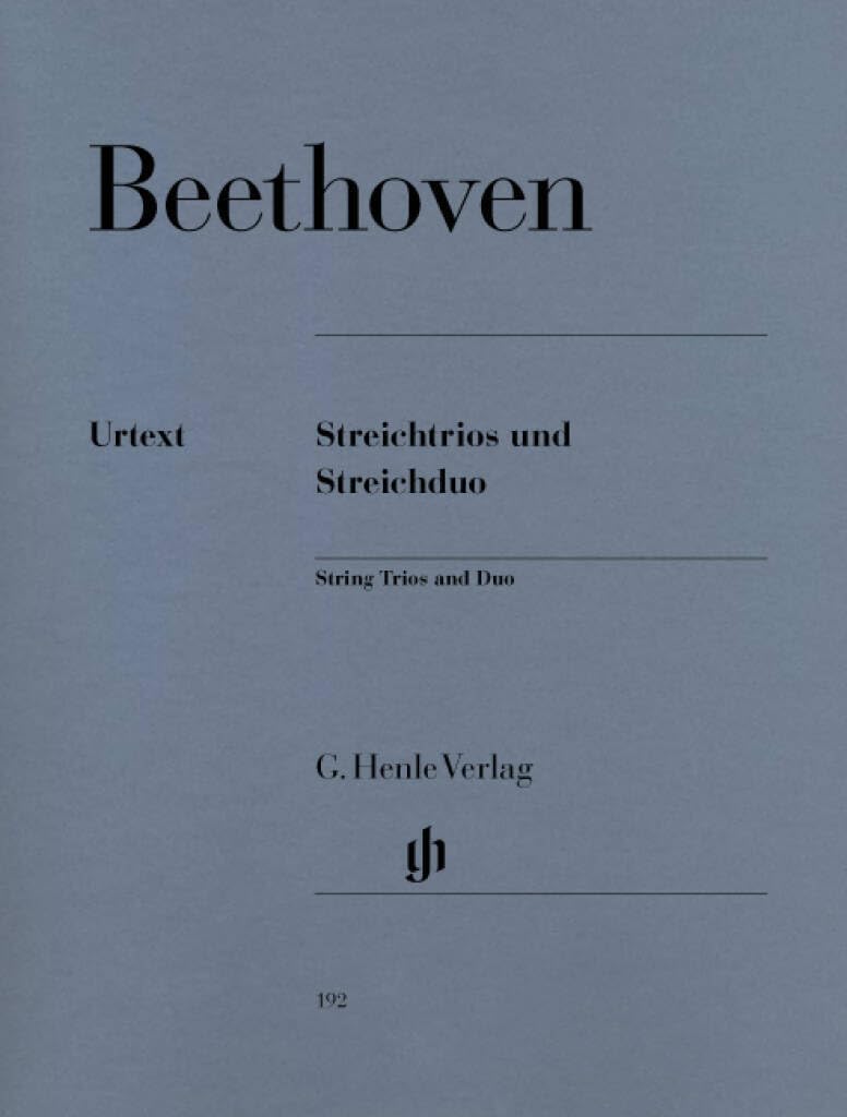 String Trios and String Duo op.3, 8 and 9 WoO 32 - strings - (HN 192)