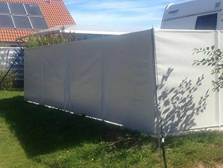 (Meterware) Windschutz Sichtschutz Camping aus LKW Plane (LKW-Planenqualität) stabil m. Laschen&Ösen AN-KO Trading