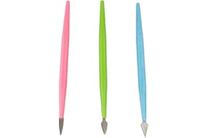 Airgoesin 3pcs Dental Lab Ceramic Sculpturing Knife Blade Spatula Porcelain Separator New