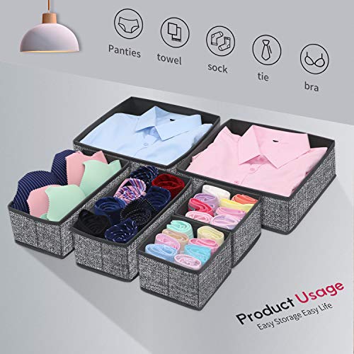 Onlyeasy Foldable Clothes Drawer Organizers Underwear Organizer Drawer