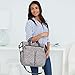 Skip Hop Diaper Bag: Iconic Duo Signature Function Forward Tote with Changing Pad & Stroller Attachement, Grey Feather