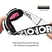 ZIONOR Lagopus Ski Snowboard Goggles UV Protection Anti fog Snow Goggles for Men Women Adult Youth VLT 46% White Frame Clear Rose Lens