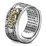 Feng Shui PIXIU MANI MANTRA Protection Wealth Ring