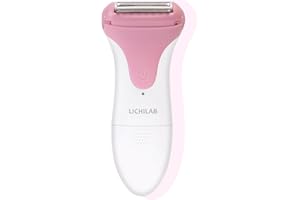 Lichilab Lady Shaver for Pubic Hair,Electric Razor for Women,Electric Shaver,Women's Wet & Dry Leg Shaver,Cordless Foil Shaver,Bikini Trimmer,Painless Body Hair Removal for Underarms,Rose/eh8u