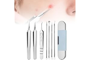 YAWOTA 2025 Medical Grade Blackhead Extraction Tool Kit, Professional Facial Blackhead Remover Tweezers, Grade Extractor Tool for Removal Black Heads, Whiteheads, Pimples, Blemishes and Pimples