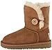 UGG Australia Girls' Bailey Button Sheepskin Fashion Boot Chestnut 3 M US