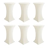 Enjoyidea Cocktail Table Covers-Spandex Round High