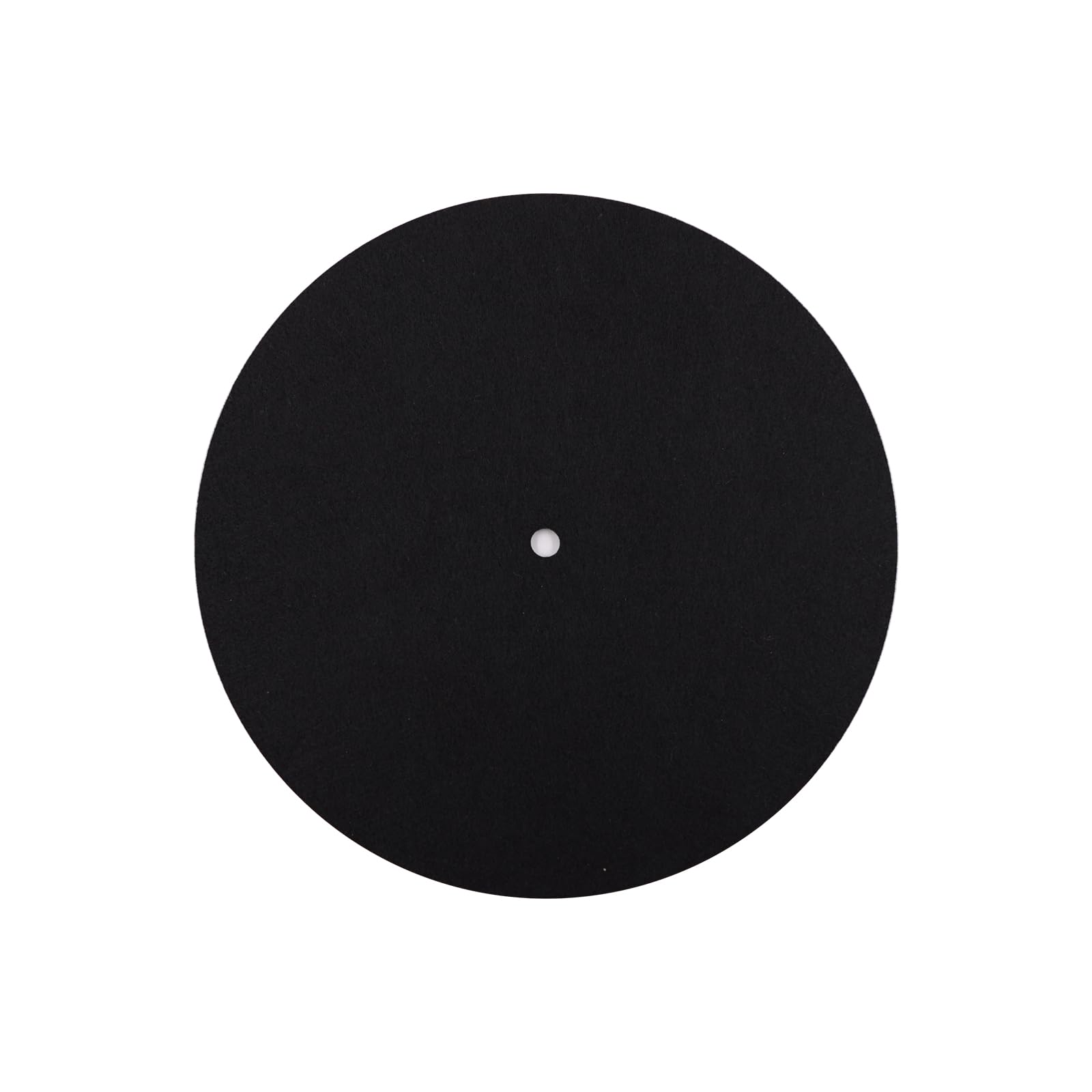 3mm Turntable Mat Black Slip Mat for Viny Record Player Turntable Platter Slipmat for Static Reduction and Clearer Sound Quality (7 inch)