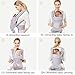 Baby Carrier with Adjustable Hip Seat,Baby Wrap Carrier with Hood, Soft & Breathable Backpack Front and Back for Infants to Toddlers Up to 44 lbs - Gray