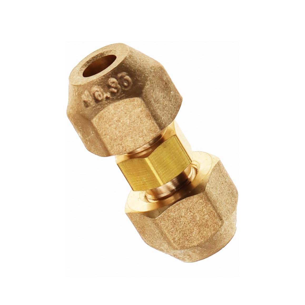 METER STAR Air Conditioning Copper Pipe Extension for Joint Double Connector Intermediate Connection Head Free Welding Butt Copper Tube Diameter 6-22mm Flare Nut(1/4" (6.35mm) Copper Tube)