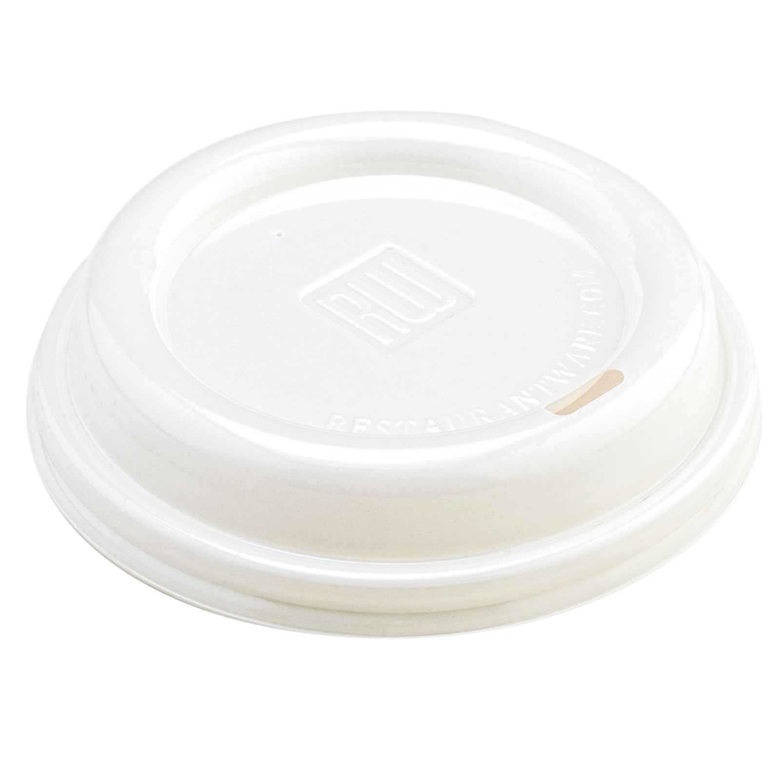 Photo 1 of Restaurantware Coffee Cup Lids Only For 8, 12, 16 and 20 oz Cups 25 Pack Of Disposable White Hot Cup Lids Leakproof Plastic Drink Covers Elevated Spout Air Flow Vent For Latte Espresso Beverages