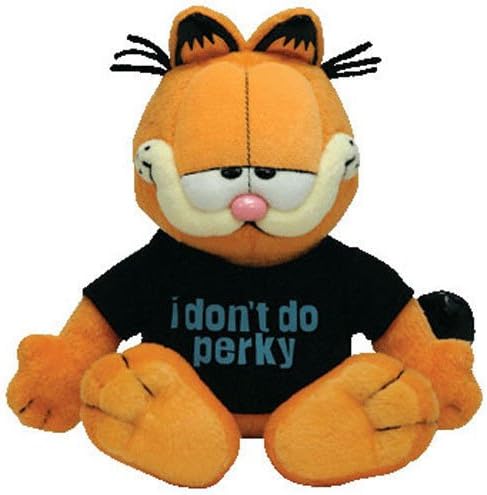 TY Beanie Baby - GARFIELD the Cat (I DON'T DO PERKY) (9 inch) -MWMTs Stuffed Toy ^G#fbhre-h4 8rdsf-tg1382040