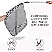 Made Simple Aluminum Fishing Landing Net, Collapsible Fold-able 2 Section Telescopic Handle, Premium Nylon Material Net, Strong Light Durable Perfect Catch Release, 63