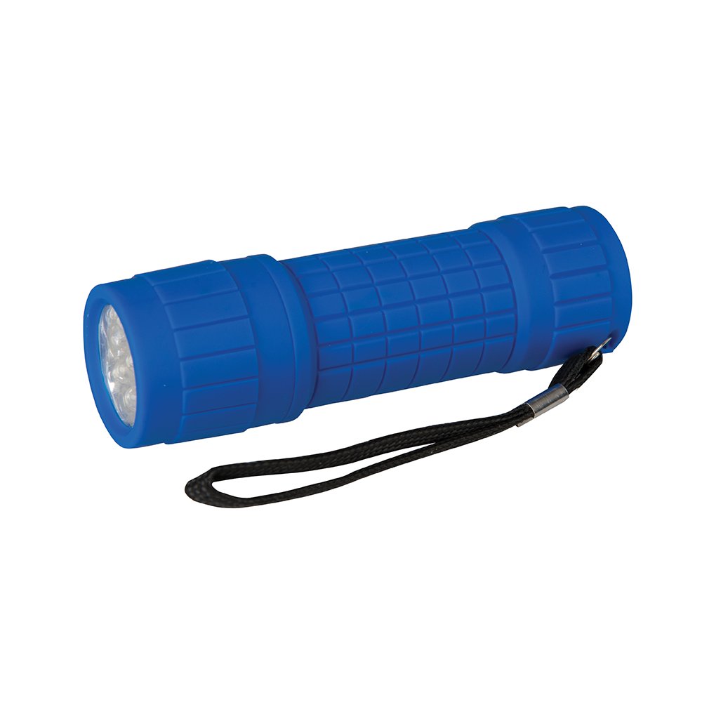 Silverline LED Soft-Grip Torch 9 LED (226596)