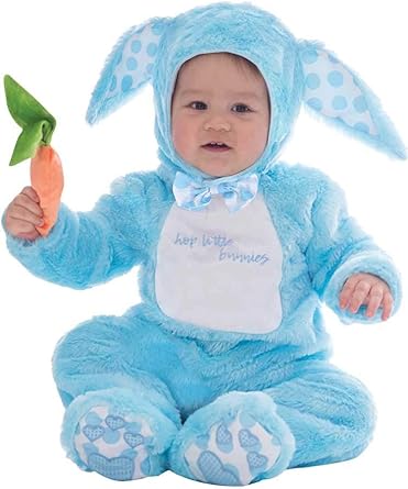Amscan Deguisement Bebe Garcon Combinaison Petit Lapinou Bleu Paques 3 6 Mois Amazon Fr Vetements Et Accessoires