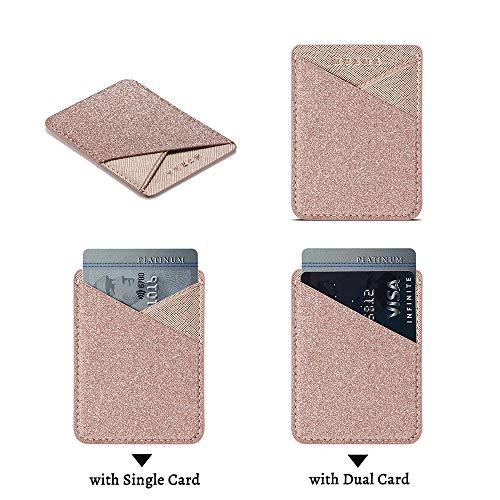 Card Holder for Back of Phone, Cell Phone Credit Wallet Pocket Stick on iPhone