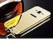 Galaxy J2 Prime Case,Grand Prime Plus Case,DAMONDY Luxury Bling Ultra Slim Thin Hard Back Case Cover Metal Bumper Frame Mirror Shockproof Design For Samsung Galaxy J2 Prime -Gold