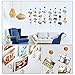 Olakee Hanging Photo Display Picture Frame Collage Picture Display Organizer with 30 Wood Clips for Wall Decor Hanging Photos Prints and Artwork