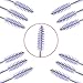 100 Pack Mascara Wands Disposable Eyelash Brushes for Eye Lash Extensions Makeup Brush Applicators One-off Use Cosmetic Tool (Light Purple, 100)