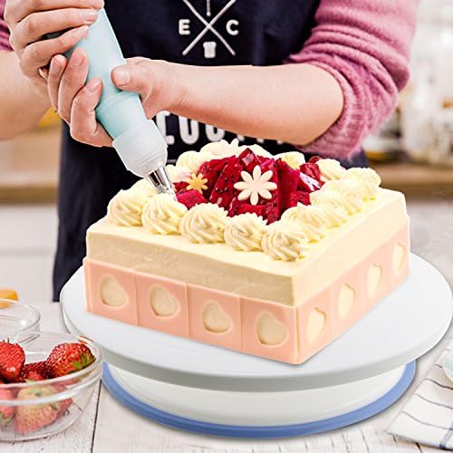 Plateau à Gâteaux, WisFox Kit de Pâtisserie Plateau Tournant de Gâteau 39 Pcs Gâteaux Tournant, Poches et Douilles, Seringue Patisserie, Brosse, Spatule à Glaçage pour Cuisine Décoration de Gâteaux - Cuisine A Vivre Plateau à Gâteaux, WisFox Kit de Pâtisserie Plateau Tournant de Gâteau 39 Pcs Gâteaux Tournant, Poches et Douilles, Seringue Patisserie, Brosse, Spatule à Glaçage pour Cuisine Décoration de Gâteaux