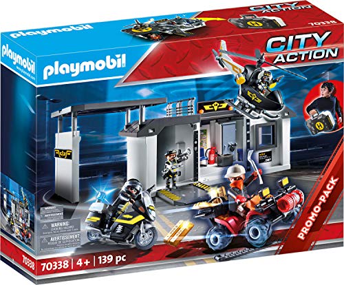 Playmobil - Quartier Général Transportable Policiers D'Élite - 70338