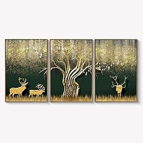 Framed for Living Room Bedroom Abstract Landscape Dream...