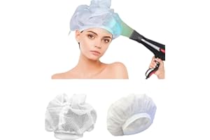 LIUWEIHUI Net Plopping Cap,Hair Cover for Sleeping Soft Elastic Band Mesh Cap,Womens Bonnets for Hair Sleeping,（total 2pcs)