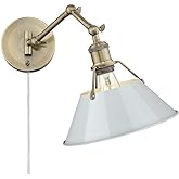 Golden Lighting 3306-A1W AB-DB Orwell - 1 Light Articulating Wall Sconce in Transitional Style - 9 Inches high by 10 Inches W