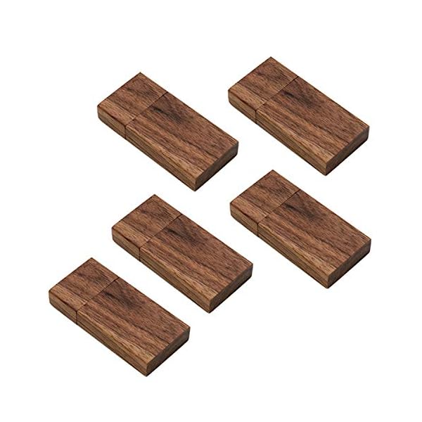 Holz USB Stick 16GB 3.0 5 Stück JBOS Hölzern Flash Speicherstick USB3.0 Schnellen Geschwindigkeit USB Flash Drive Wood…