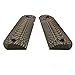 Cool Hand G10 Grips Compatible Replacement for 1911 Full Size, Taurus, Kimber, Springfield, Rock Island, Screws Included, Bobtail Round Butt Cut, Ambi Safety Cut, Sunburst Texture, Coyote
