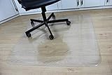 Office Desk Chair Mat for Hard Wood Floor Thick PVC Matte 48