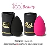 360 Beauty Sponge Blender Cosmetic Foundation DURABLE flawless brush complexion makeup sponge tool + mini blending sponge OPTIMIZED Latex-Free and Vegan for cream powder liquid application